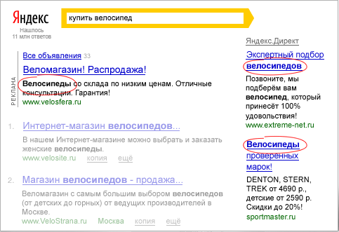 Реклама на Яндексе